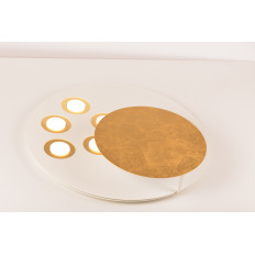 Illuminando EMISFERO G 4000 K – Plafoniera, bianco / foglia oro | ELETTROSUD
