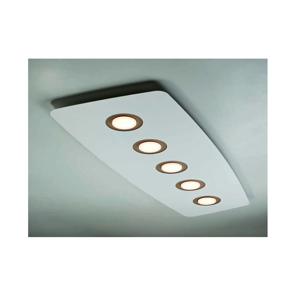 Illuminando DEMETRA 5 3000 K – Plafoniera, bianco / sabbia | ELETTROSUD