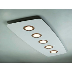 Illuminando DEMETRA 5 4000 K – Plafoniera, bianco / sabbia | ELETTROSUD