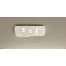Illuminando DEMETRA 8 4000 K – Plafoniera, bianco / foglia oro | ELETTROSUD