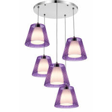 Illuminando Jolly 5 P - esempio composizione con cinque diffusori viola