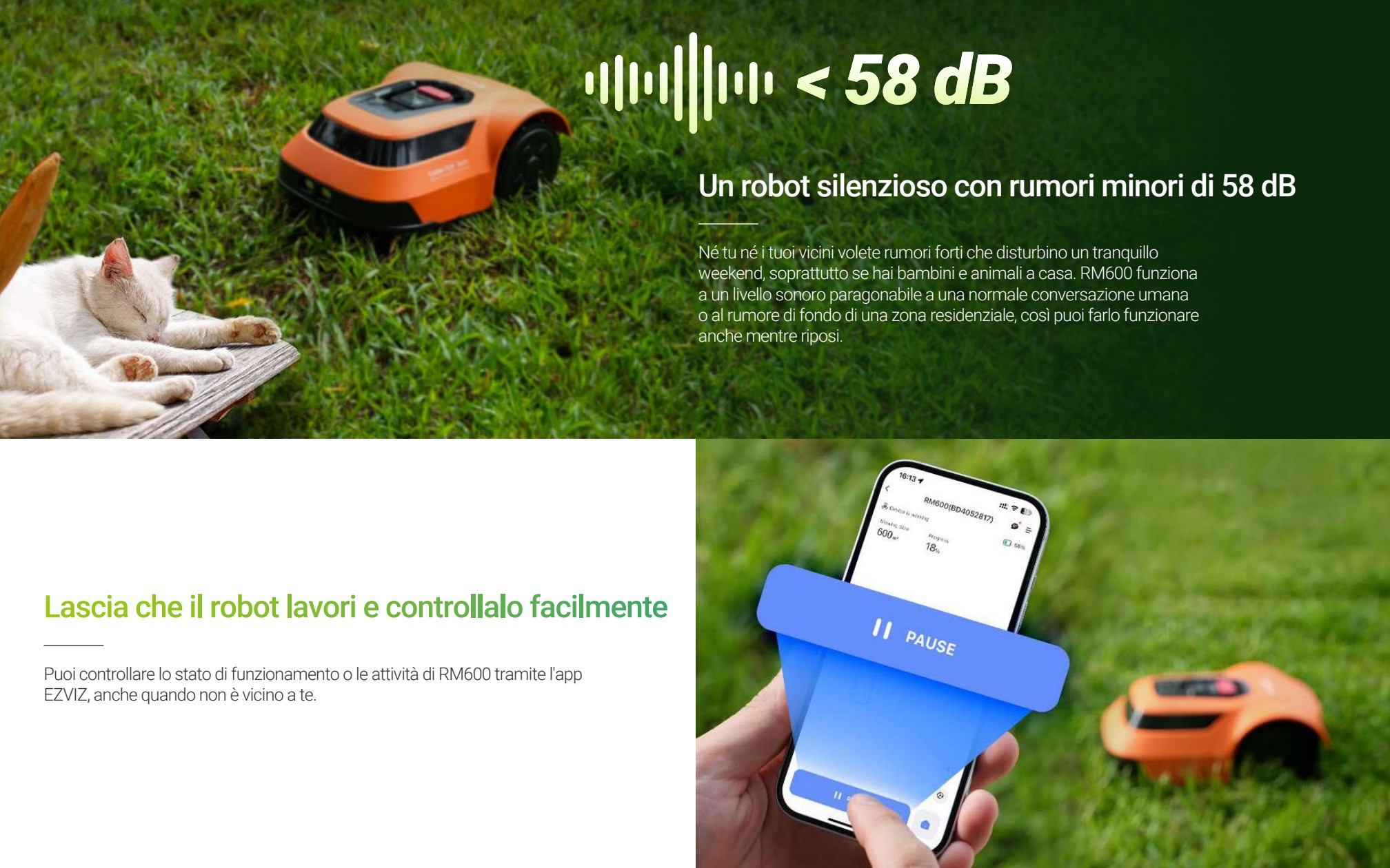 Rumorosità e controllo tramite app